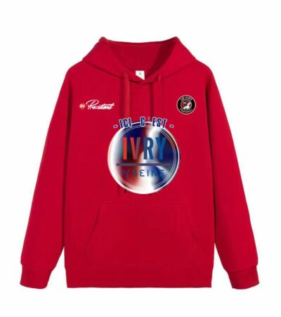 Sweatshirt à capuche hoodie boutique officielle US IVRY FOOTBALL Coloris rouge