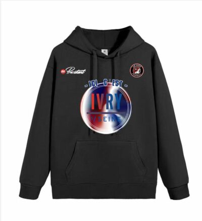 Sweatshirt Noir boutique officielle US IVRY FOOT hoodie à capuche avec logo